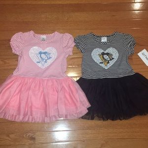2 Pittsburgh Penguins toddler tutu dresses